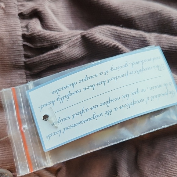 Jacadi Paris Dark Brown Jumpsuit with Pink Floral Embroidery - Picture 11 of 11